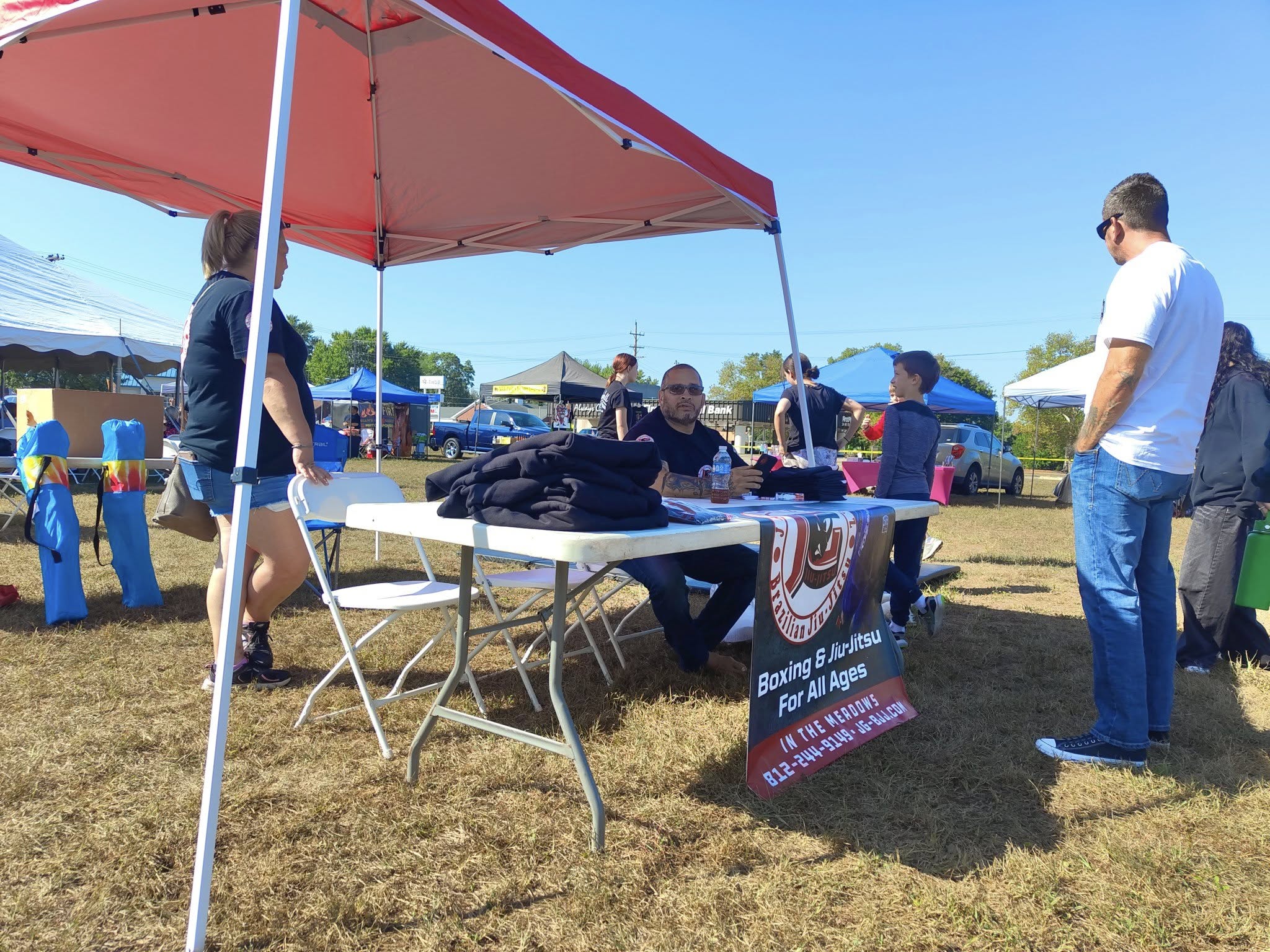 Festival promotion with booth or demo for community visibility