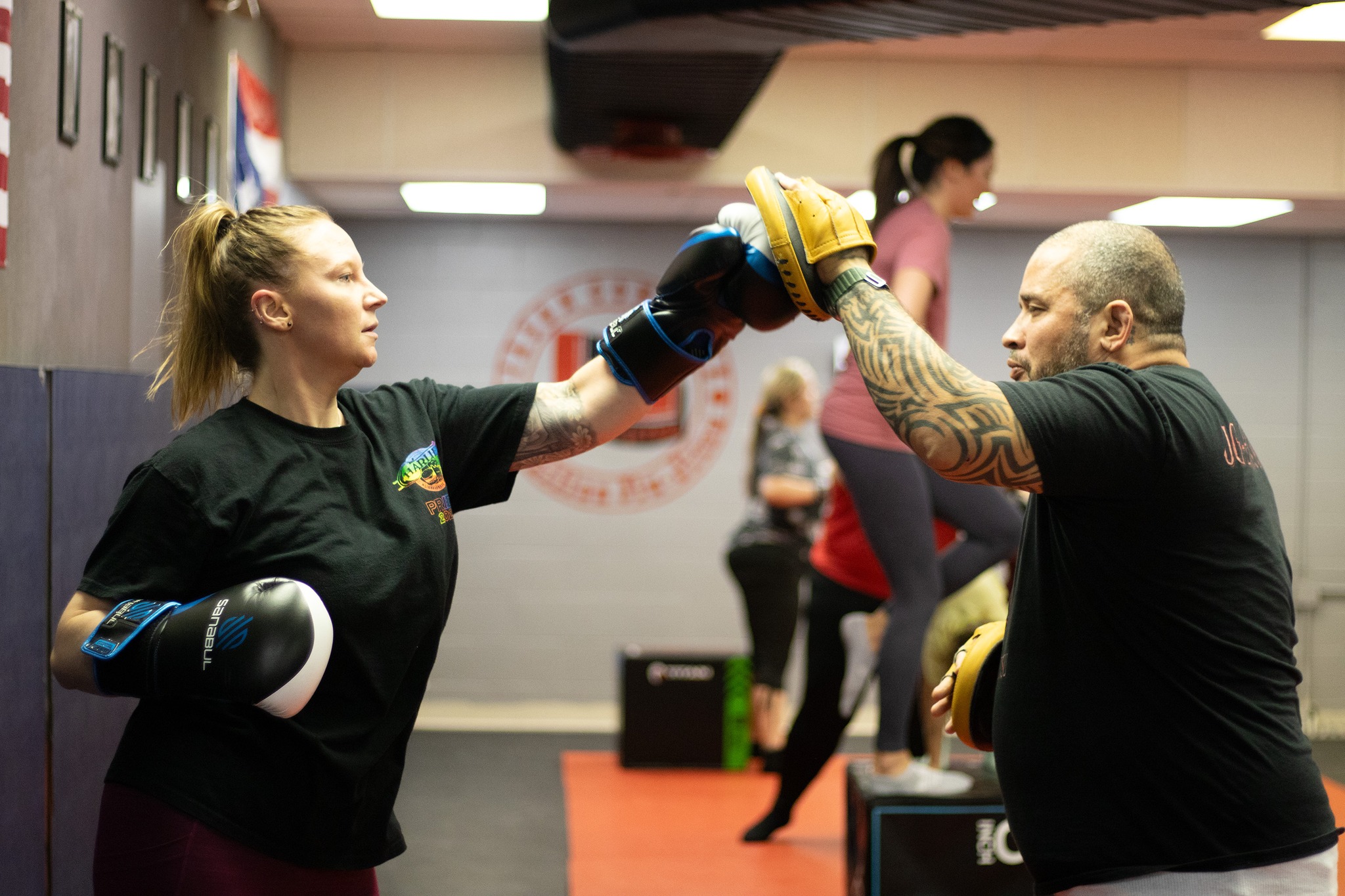 Ladies cardio boxing class promotion